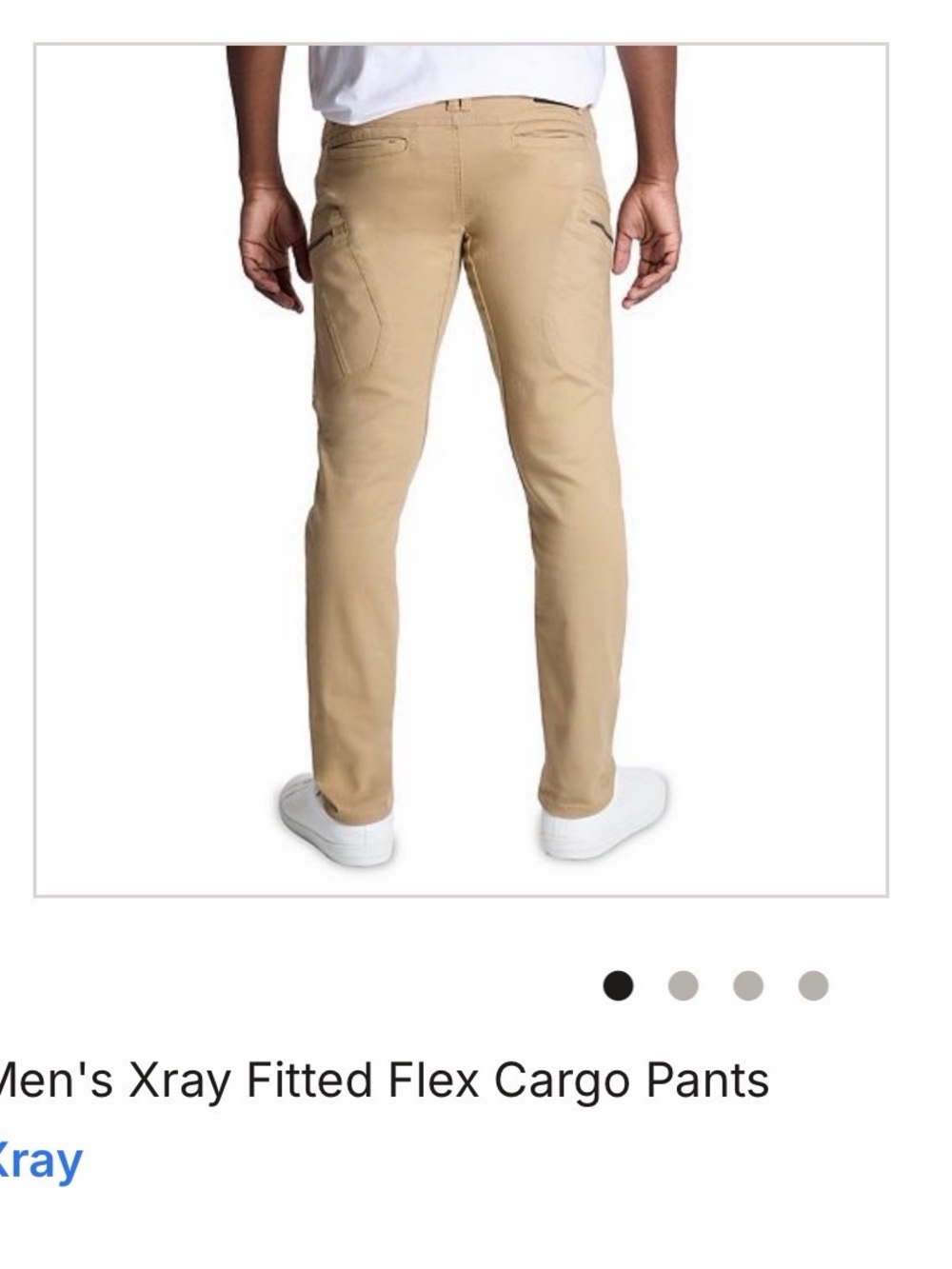Men's Xray Fitted Flex Cargo Pants - Khaki